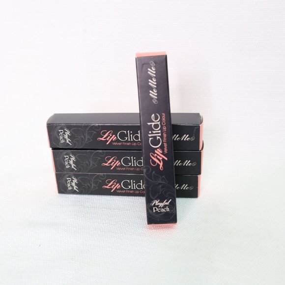 Mememe lip glide playful peach 4 pack new - Picture 2 of 8
